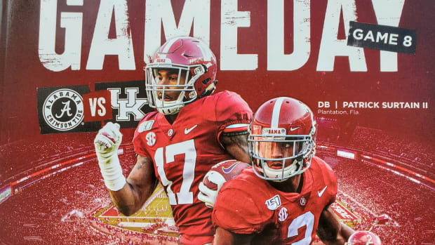 Game program, Alabama vs Kentucky, Nov. 21, 2020